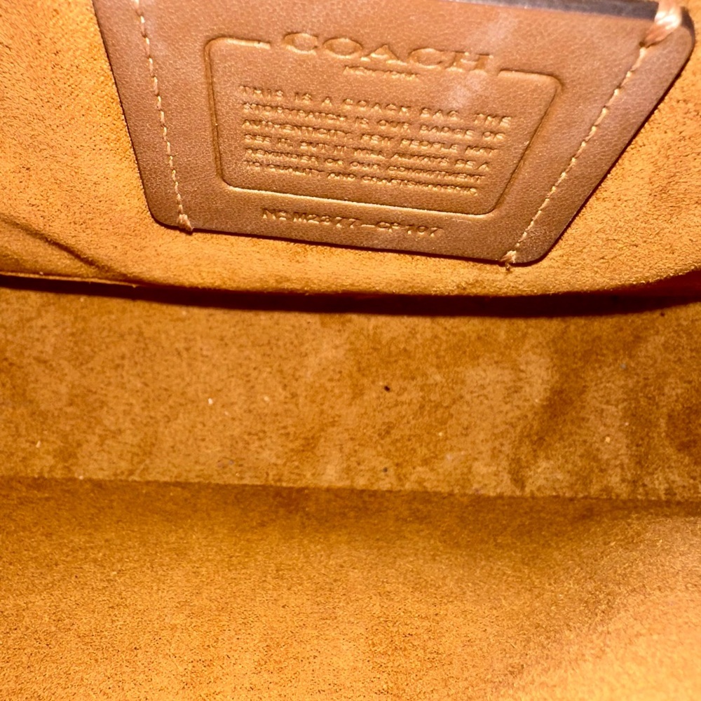 Coach Dusty Blue Leather Crossbody Convertible Bag - Picture 6 of 6
